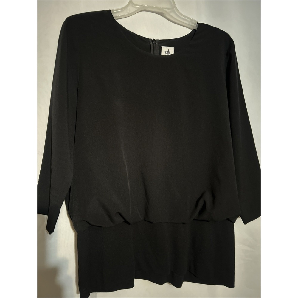 Cabi Women's Black 3/4 Sleeve Size M